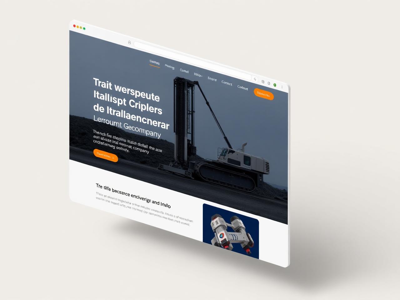 Mockup del progetto Tecnoperforazioni