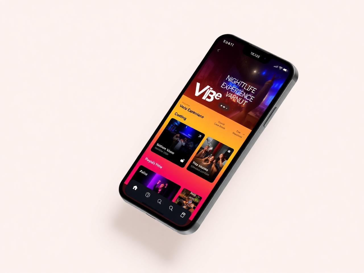 Mockup del progetto Vibe